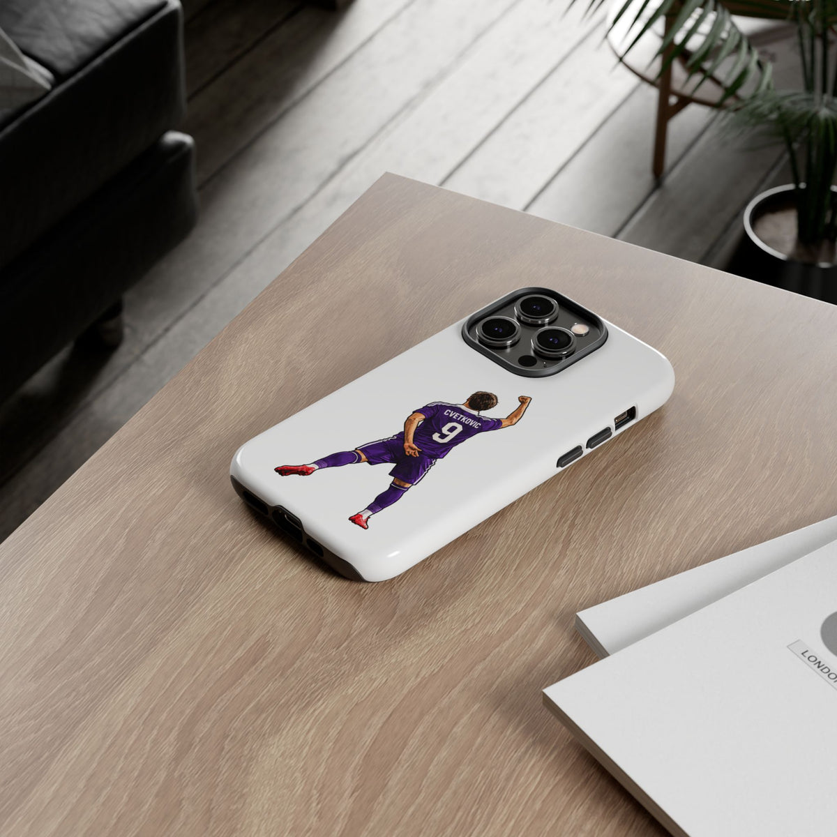 "Cvetkovic" Phone Case "Wit / Mauve"