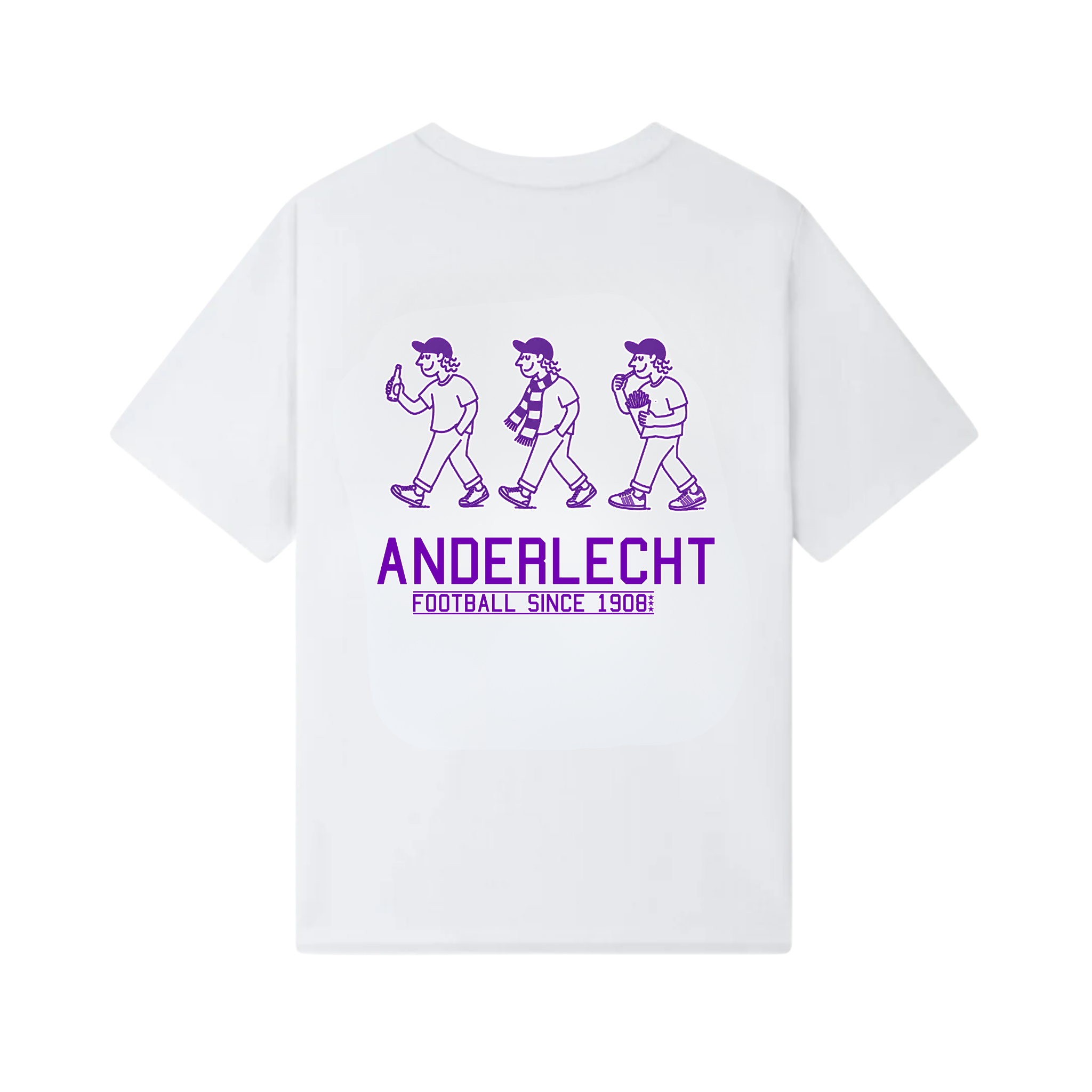 Old School T-Shirt "Wit / Mauve" (Adult)