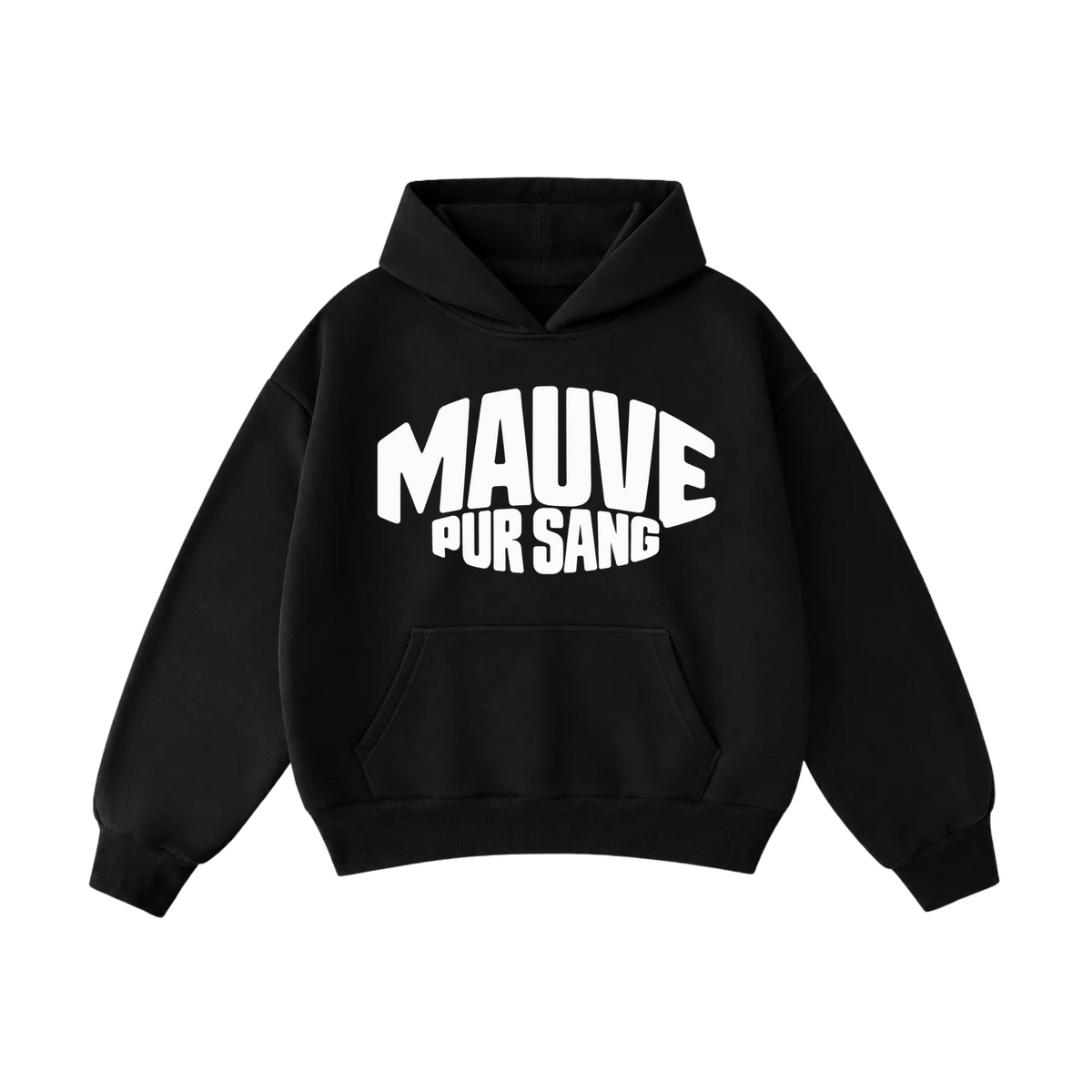 Mauve Pur Sang Hoodie "Zwart / Wit"