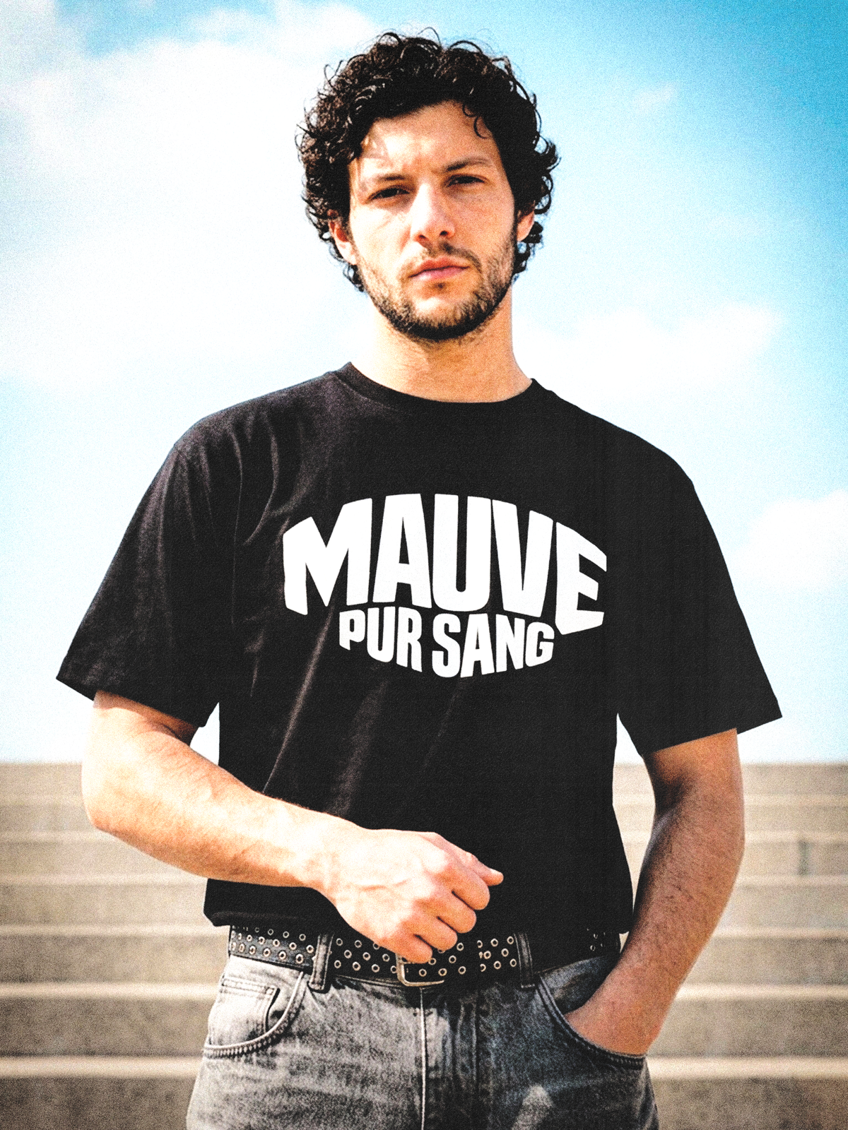Mauve Pur Sang T-Shirts "Zwart / Wit"