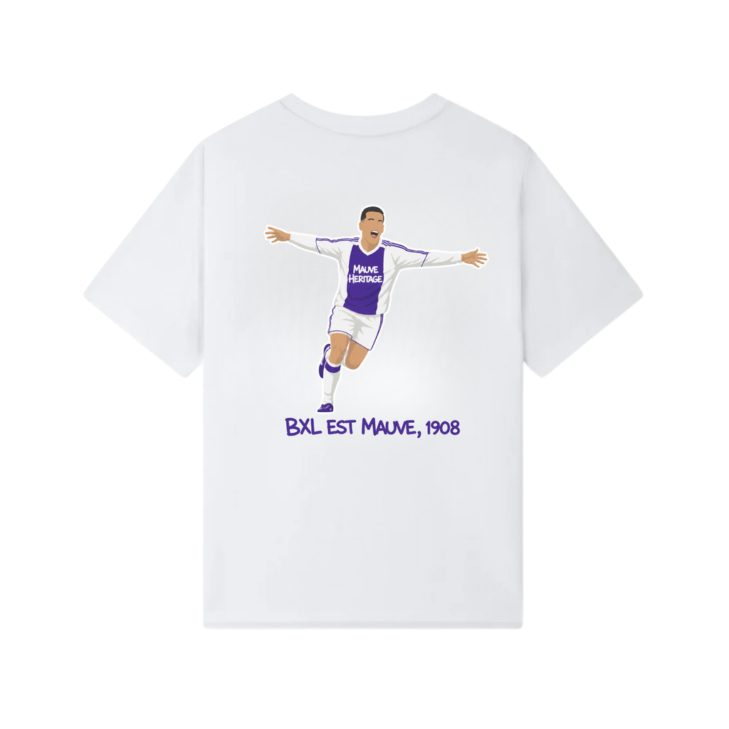 BXL Est Mauve T-Shirt "Wit / Mauve"