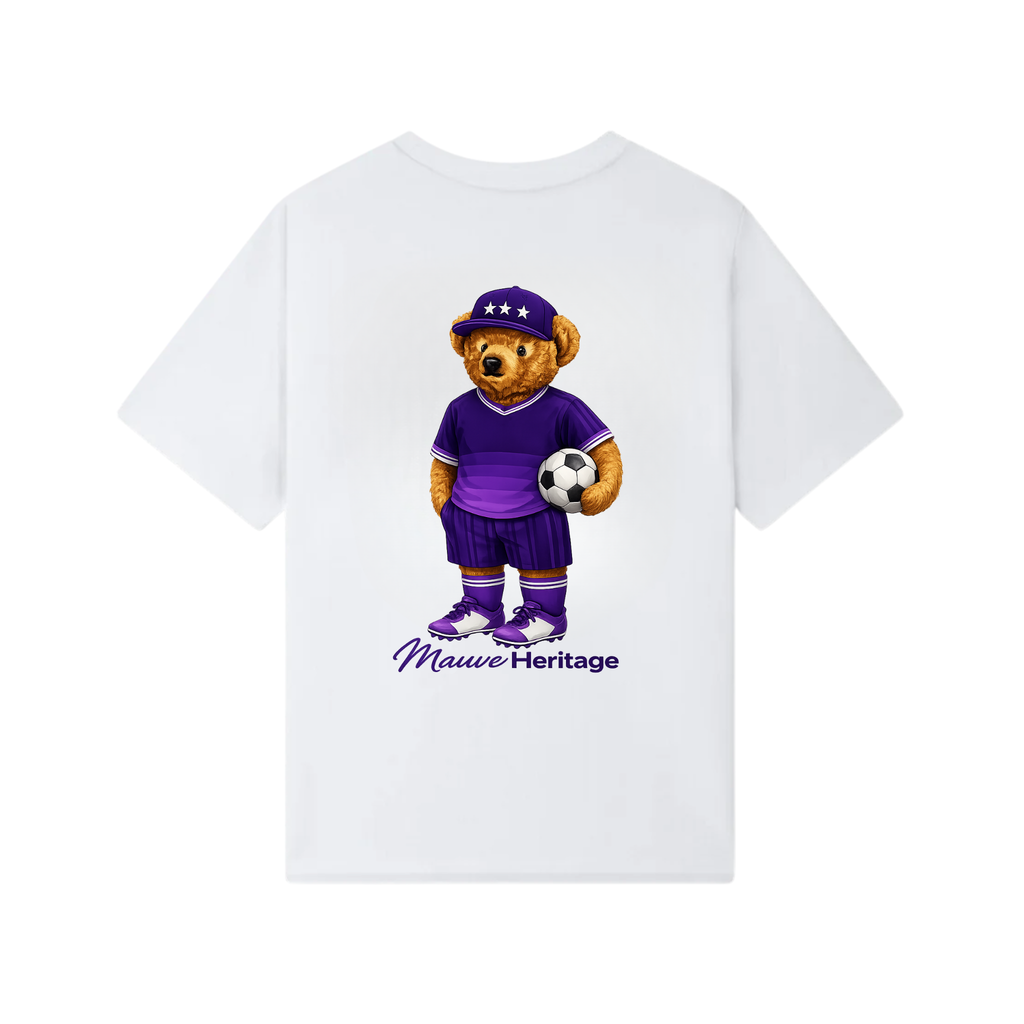 Bear T-Shirt "Mauve / Wit"