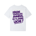 Malgré Toutes Ces Années T-Shirt "Wit / Mauve"